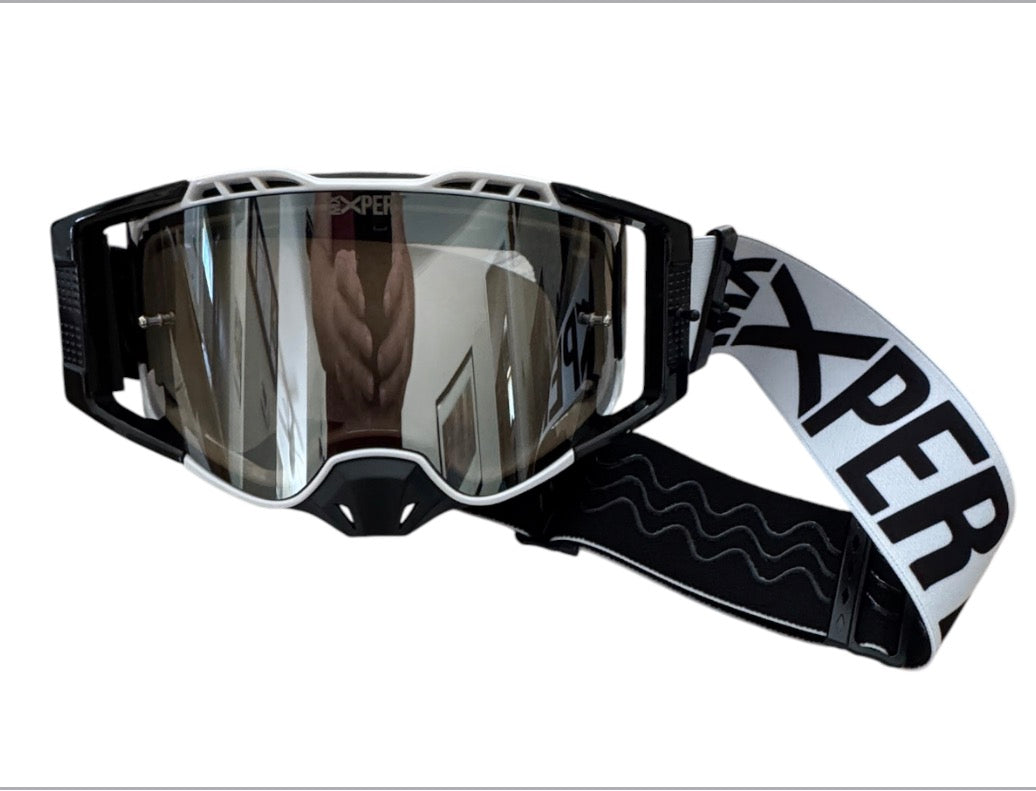 (C) ELITE Goggles ( White Frame )