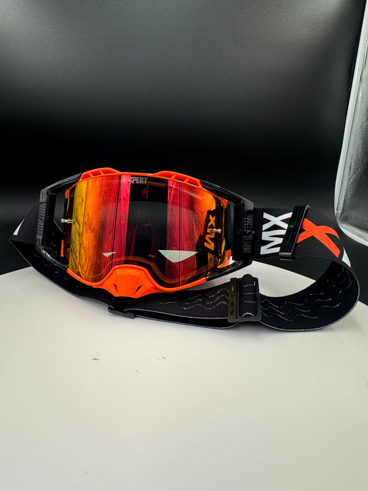 (C) Elite Goggles Orange/Black/White
