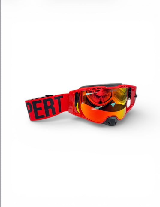 (C) ELITE Goggles  RED / BLACK