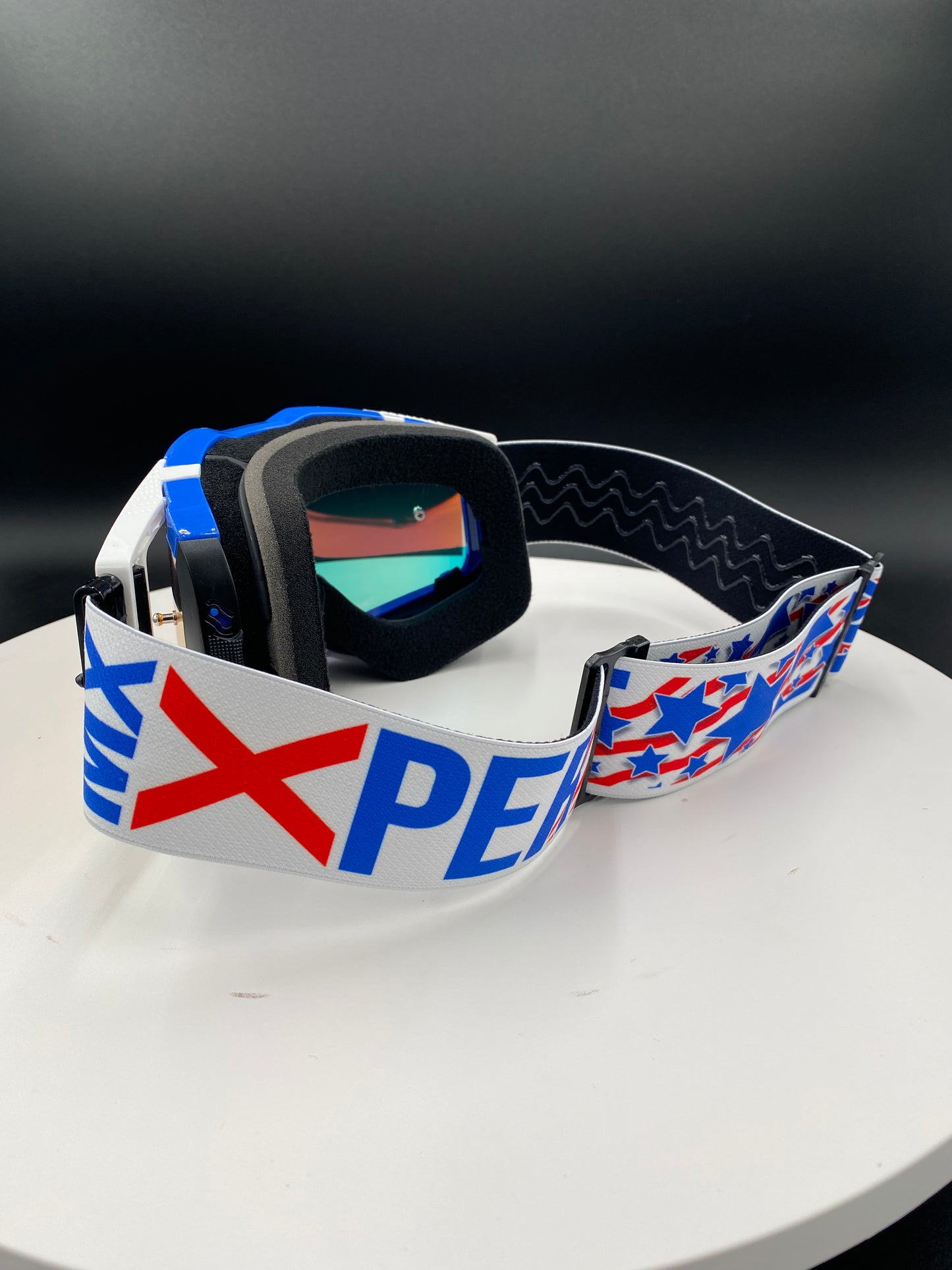(C) ELITE Goggles Blue/White/Red ( Blue Frame )