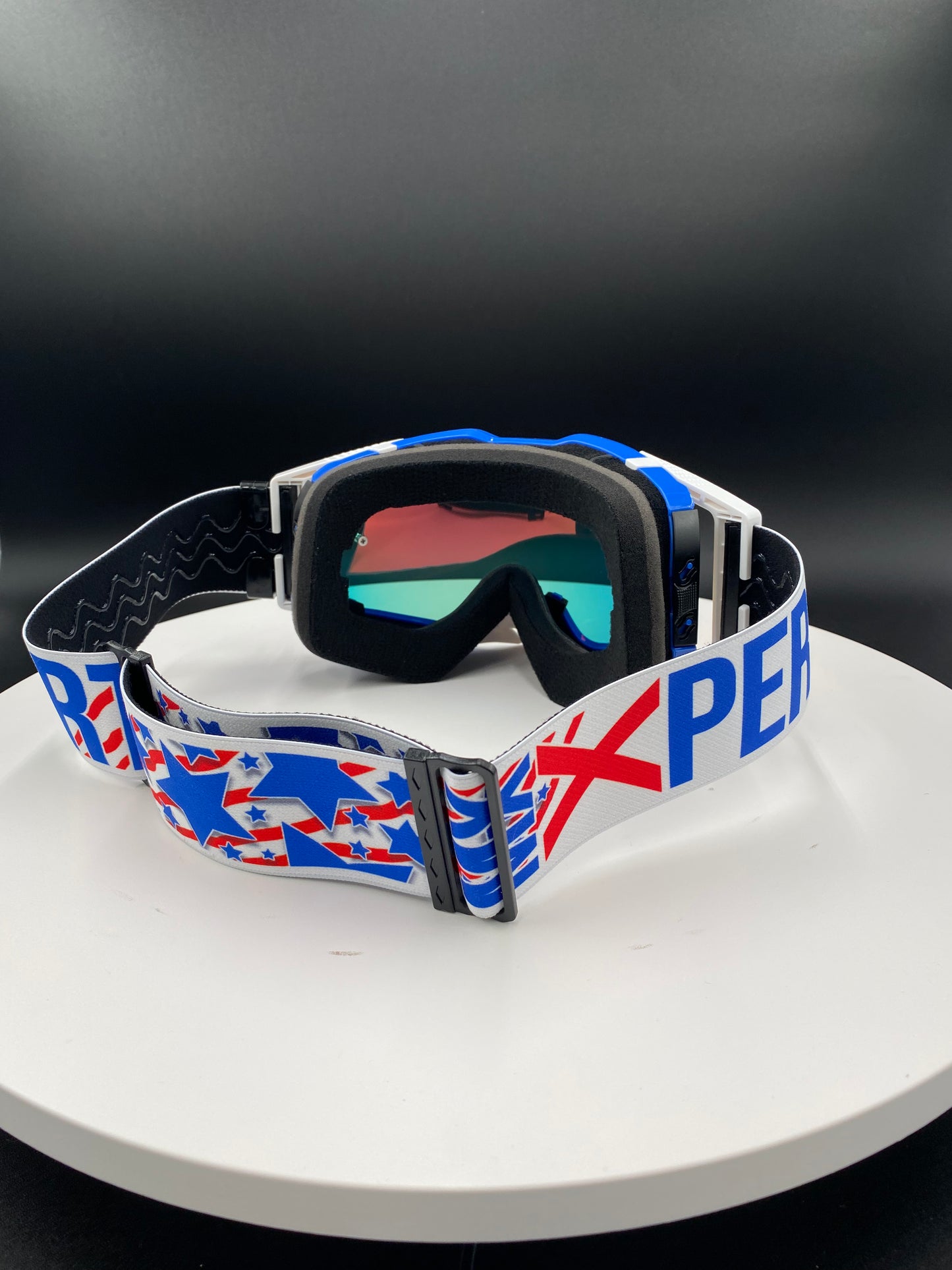 (C) ELITE Goggles Blue/White/Red ( Blue Frame )